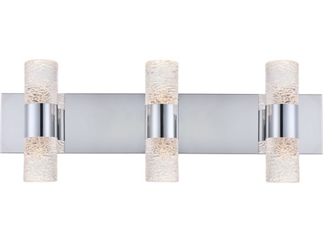 Elegant Lighting Vega 6-Light Chrome Clear Glass LED Vanity Light