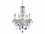Elegant Lighting Verona Royal Cut Chrome & Golden Teak Five-Light 21'' Wide Chandelier  EG7855D21CGT