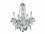Elegant Lighting Verona Royal Cut Gold & Crystal Five-Light 21'' Wide Mini Chandelier  EG7955D21G