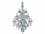 Elegant Lighting Verona 43" Wide 25-Light Gold Clear Crystal Glass Candelabra Tiered Chandelier  EG7825G43G