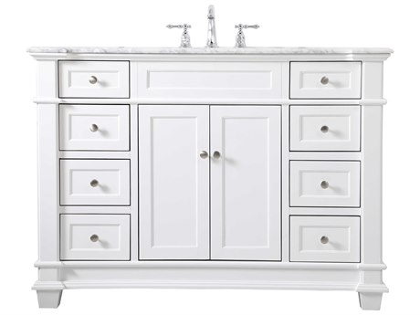 Elegant Lighting Wesley White 48" Vanity