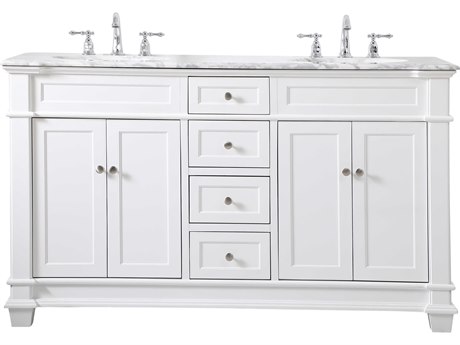Elegant Lighting Wesley White 60" Vanity