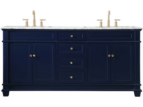 Elegant Lighting Wesley Blue 72" Vanity