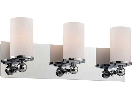 Elk Home Adam 3-Light Chrome Glass Vanity Light