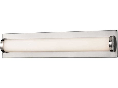 Elk Home Barrie 1-Light Matte Satin Nickel Glass LED Vanity Light