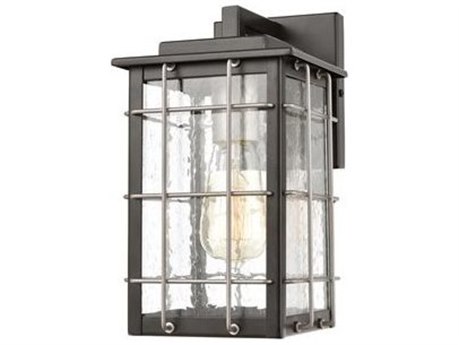 Elk Home Brewster Glass Industrial Outdoor Wall Light