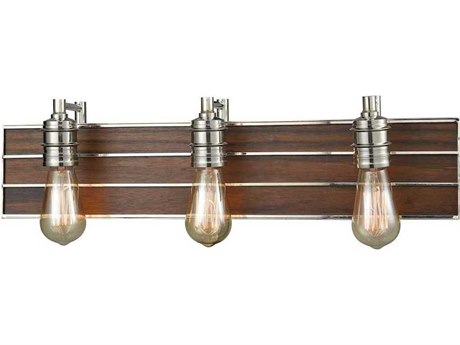Elk Home Brookweiler 3-Light Polished Nickel Vanity Light