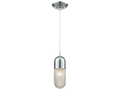 Elk Home Capsula 1-Light Polished Chrome Clear Glass Mini Pendant