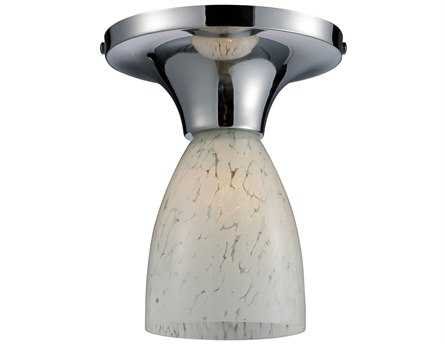 Elk Home Celina 1-Light Polished Chrome Glass Bell Semi Flush Mount