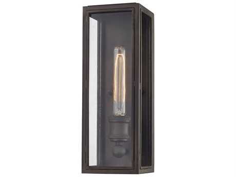 Elk Home Chasebrook 1-Light Clay Iron Brown Glass Wall Sconce