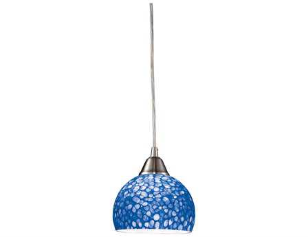 Elk Home Cira 1-Light Satin Nickel Glass Bell Mini Pendant