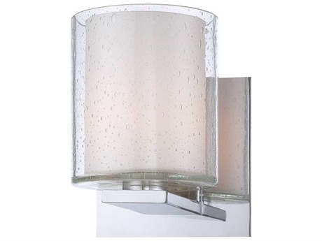 Elk Home Combo 1-Light Chrome Glass Wall Sconce