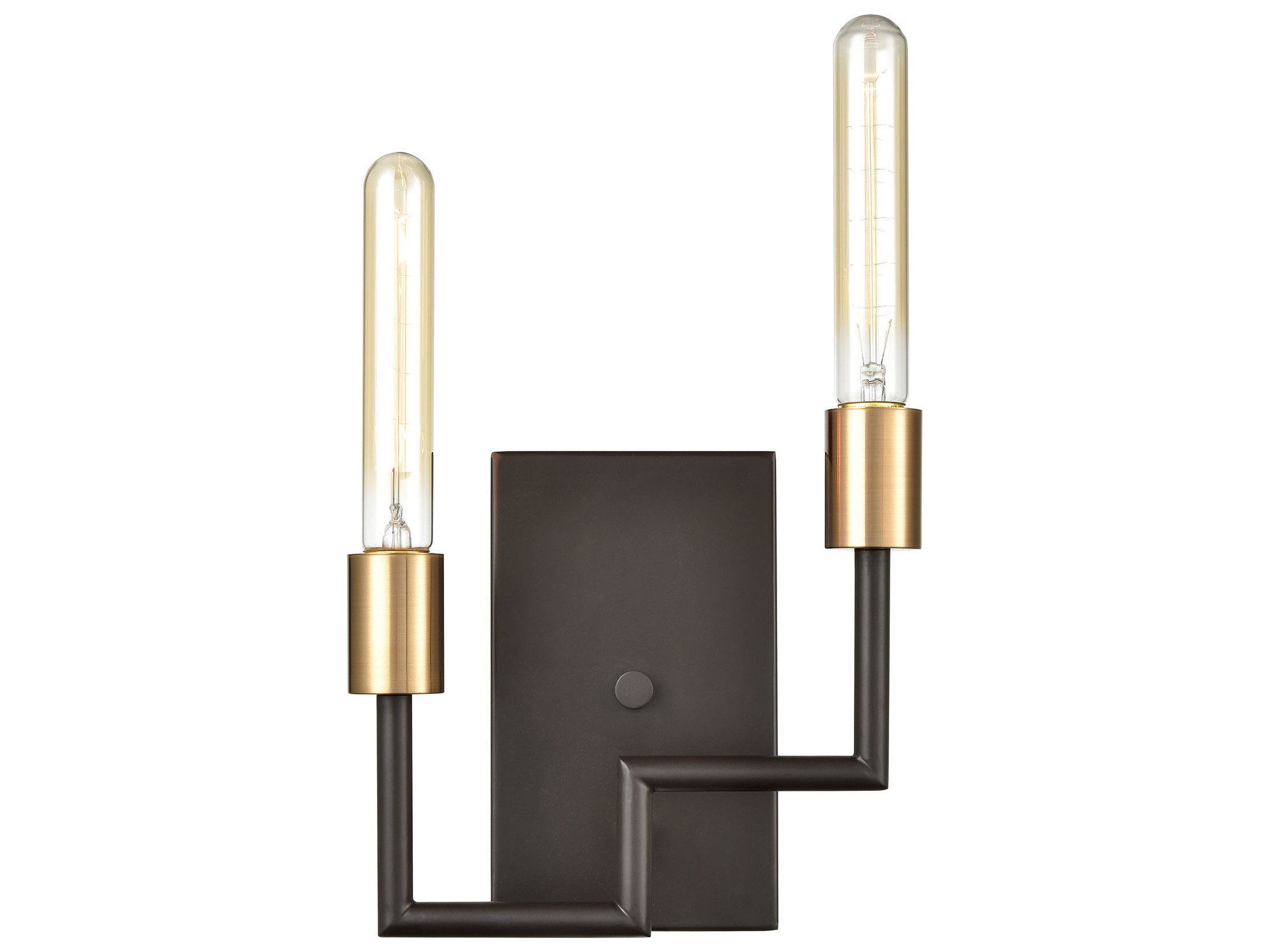 satin bronze wall sconce