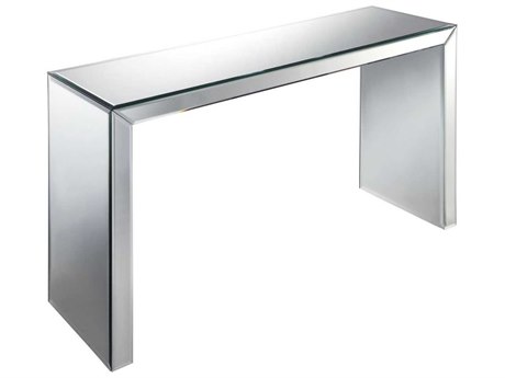 Elk Home Rectangular Glass Clear Mirror Console Table