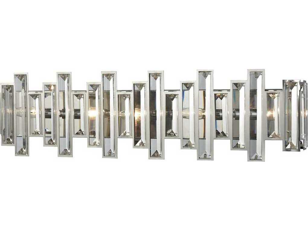 Elk Lighting Crystal Heights Polished Chrome Five Light 30 Wide Vanity Light 33012 5