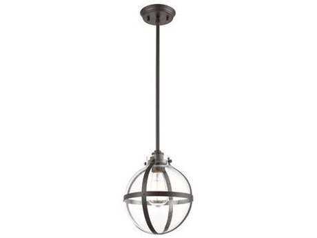 Elk Home Cusp 1-Light Oil Rubbed Bronze Clear Glass Globe Mini Pendant