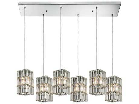 Elk Home Cynthia 6-Light Polished Chrome Island Pendant