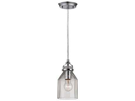 Elk Home Danica 1-Light Polished Chrome Glass Linear Mini Pendant