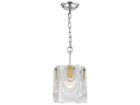 Elk Home Darjeeling 1-Light Clear Polished Chrome Glass Mini Pendant