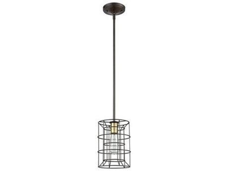 Elk Home Dayton 1-Light Oil Rubbed Bronze Satin Brass Linear Mini Pendant