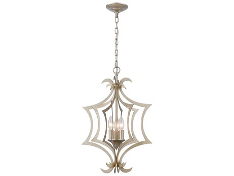 Elk Home Delray 3-Light Aged Silver Steel Pendant