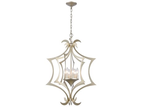 Elk Home Delray 6-Light Aged Silver Steel Pendant