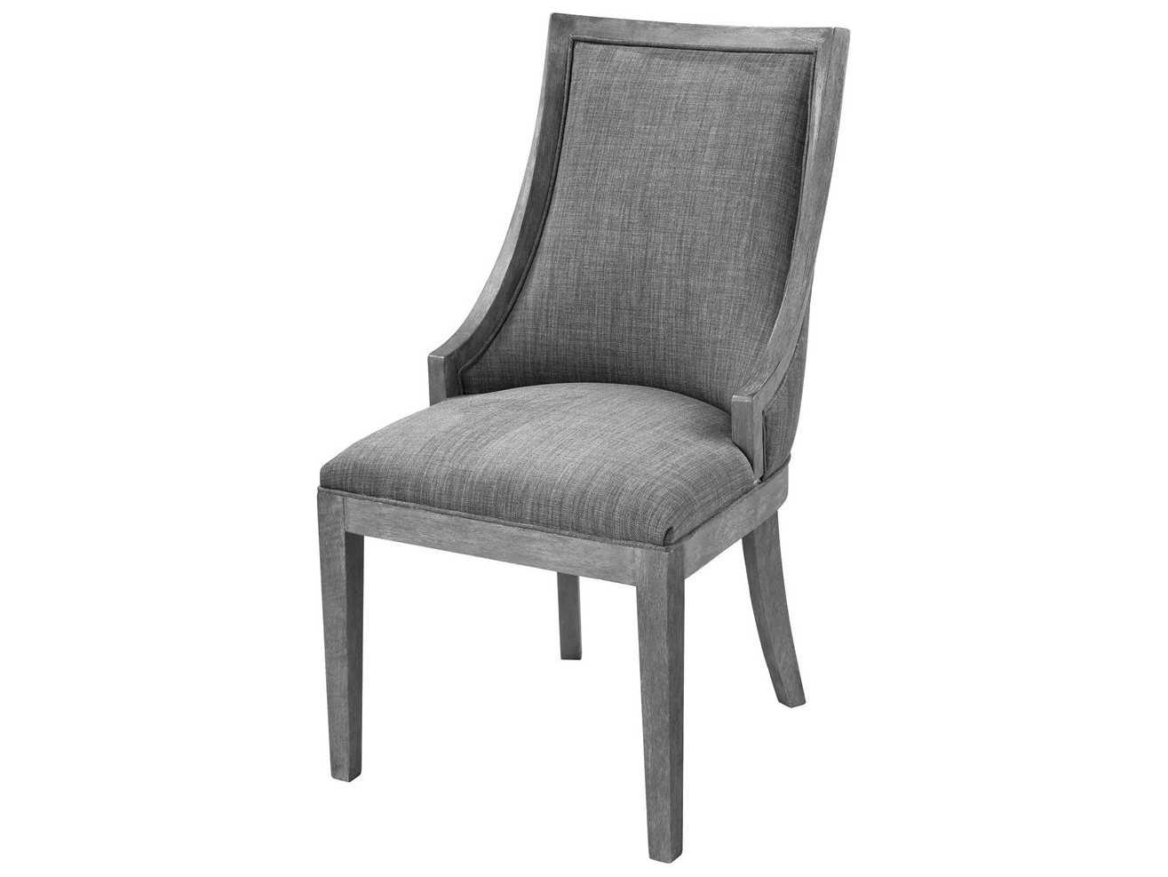 Elk Home Reclaimed Grey Wood Chenille Side Dining Chair Ek1204062