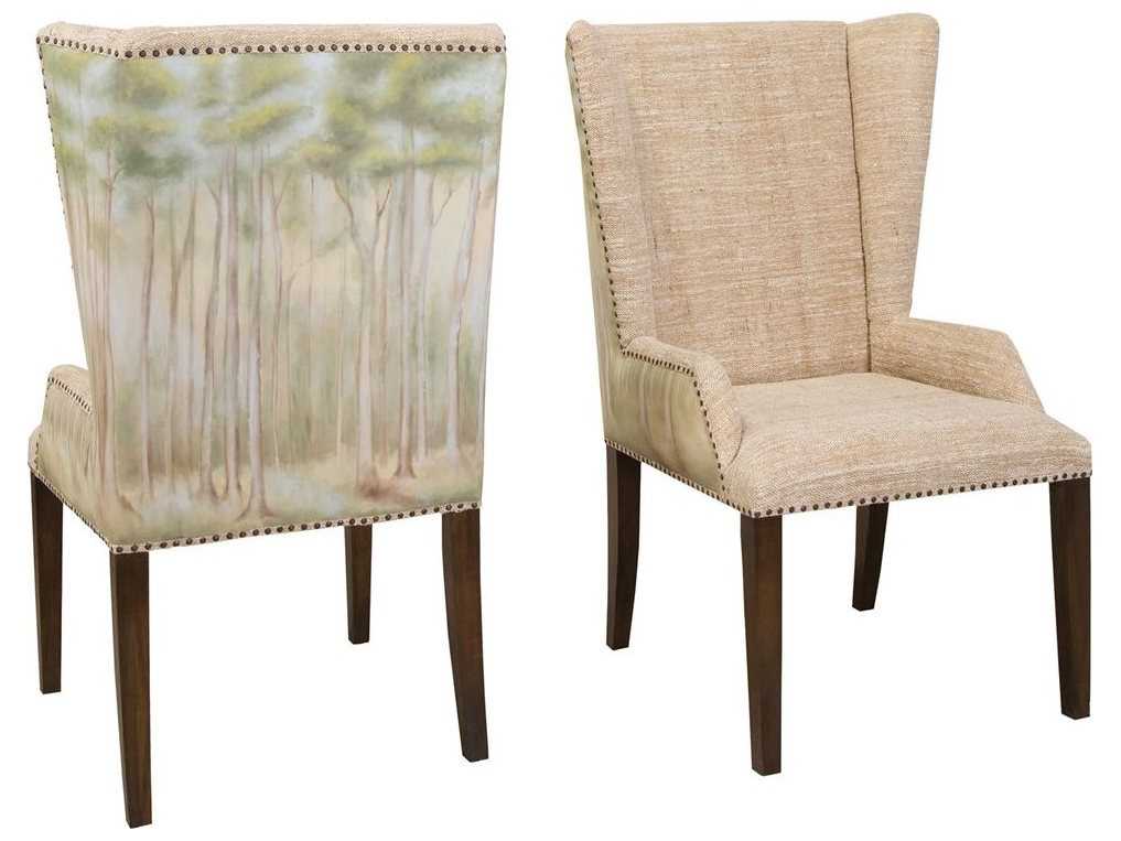 Elk Home Heritage Grey Stain Arm Dining Chair (Set of 2) EK6917510P