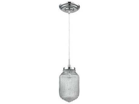 Elk Home Dubois 1-Light Polished Chrome Clear Glass Linear Mini Pendant