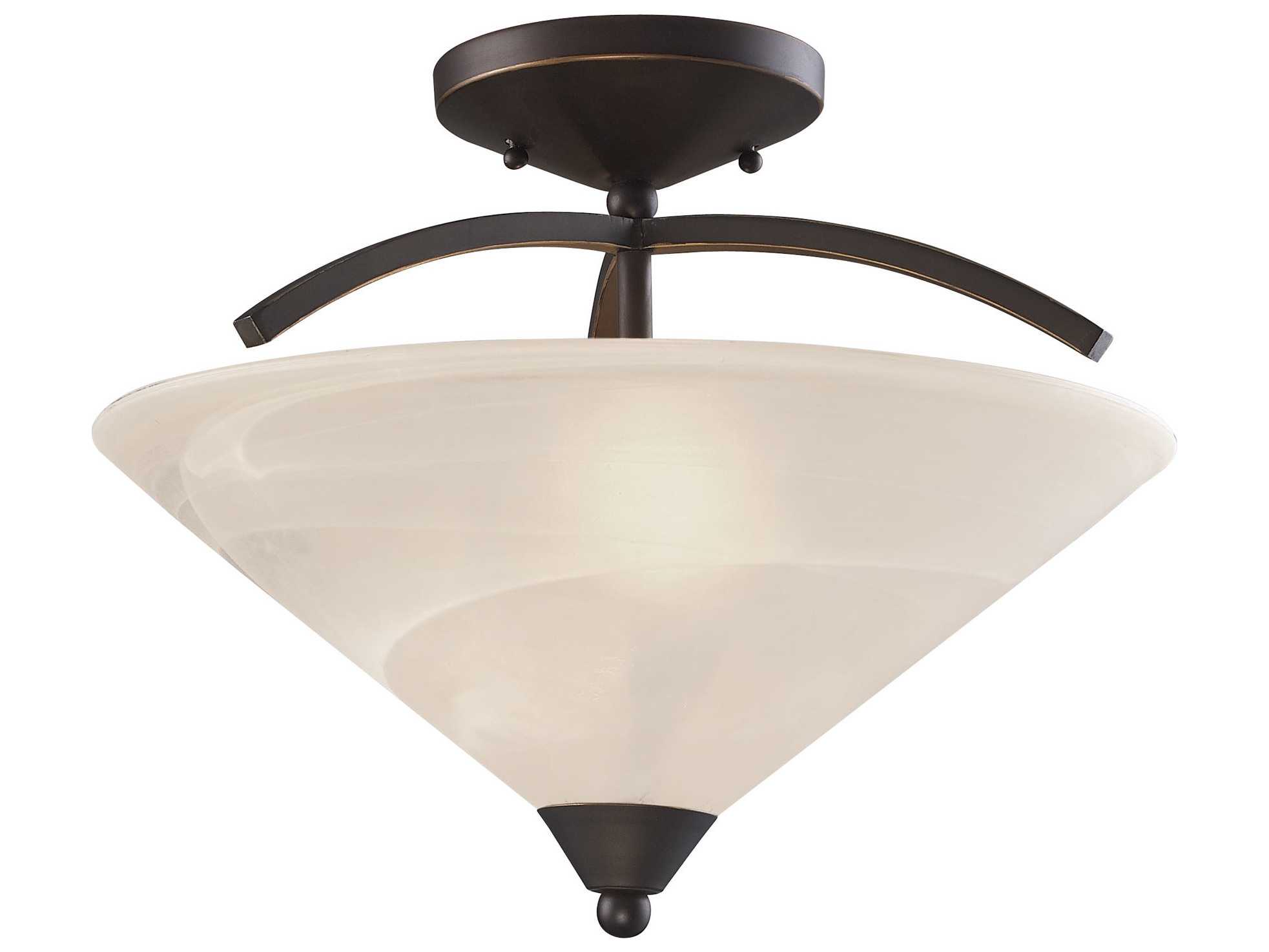 Elk Lighting Elysburg Oil Rubbed Bronze Two Light 16 Wide Semi Flush Mount Elk Lighting Elysburg Oil Rubbed Bronze Two Light 16 Wide Semi Flush Mount