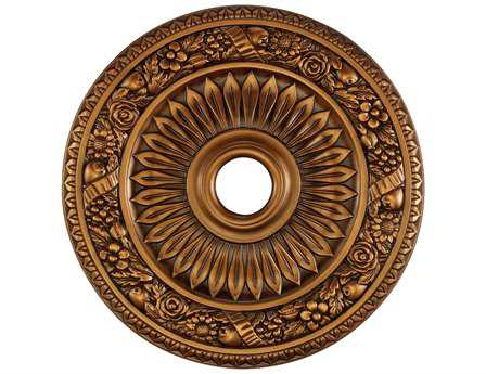 Elk Home Floral Wreath Antique Bronze Ceiling Medallion