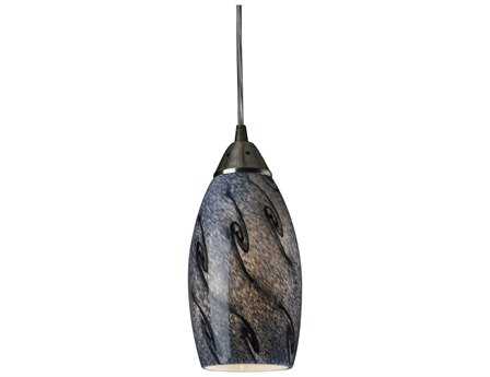 Elk Home Galaxy 1-Light Nickel Glass Mini Pendant