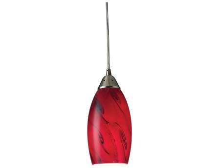 Elk Home Galaxy 1-Light Nickel Glass Pendant