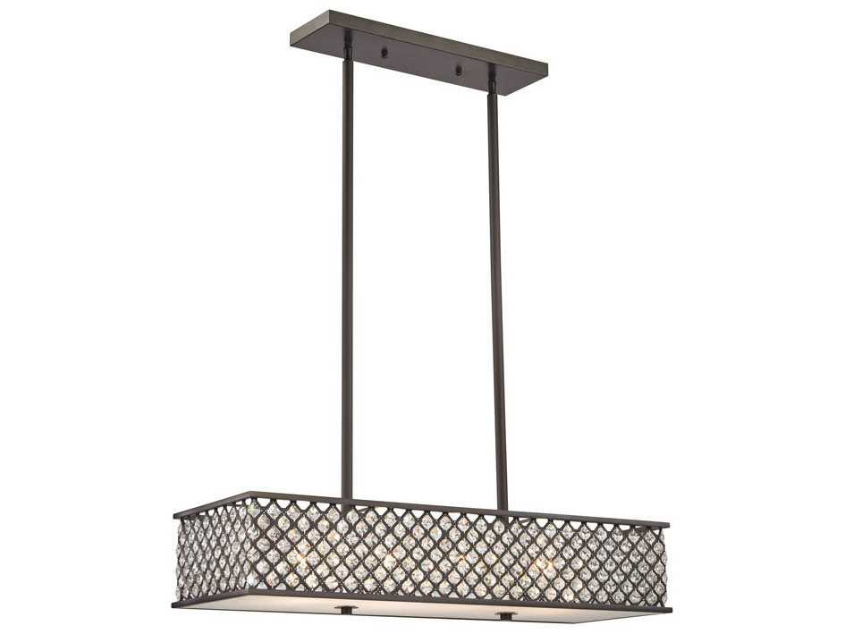 Elk Lighting Genevieve Oil Rubbed Bronze Four-Light 11'' Wide ...