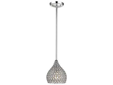 Elk Home Hammond 1-Light Polished Chrome Crystal Mini Pendant