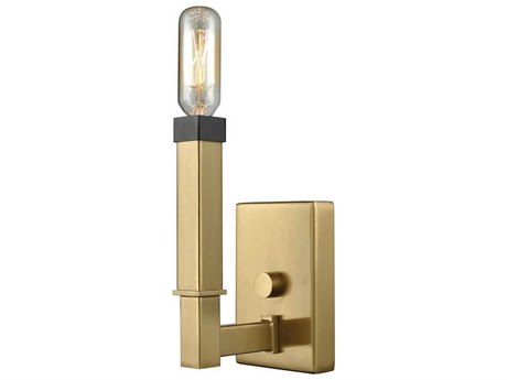 Elk Home Mandeville 1-Light Satin Brass oil Rubbed Bronze Wall Sconce
