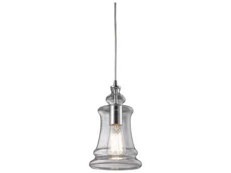 Elk Home Menlow Park 1-Light Polished Chrome Glass Mini Pendant