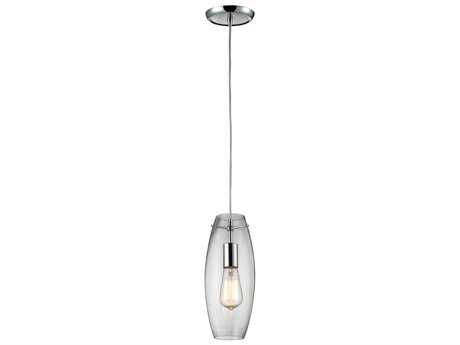 Elk Home Menlow Park 1-Light Polished Chrome Glass Linear Mini Pendant