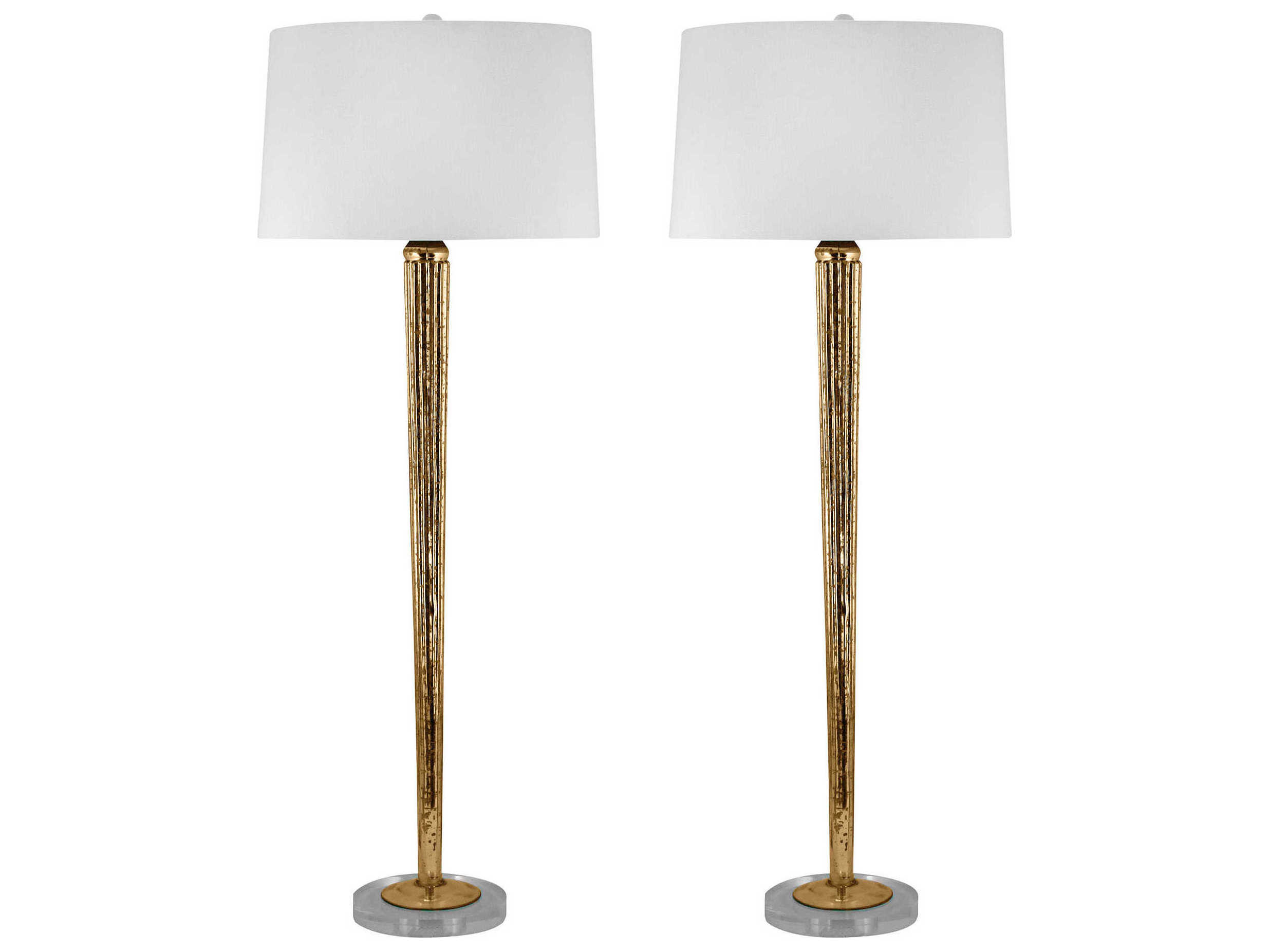Elk Lighting Mercury Glass Gold Buffet Lamp Set Of 2 Ek711s2