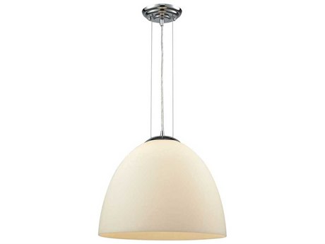 Elk Home Merida 1-Light Polished Chrome Glass Bowl Pendant