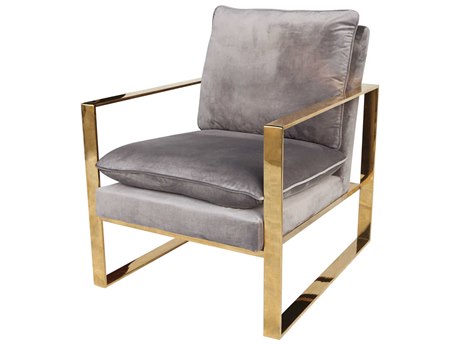 gold frame accent chair