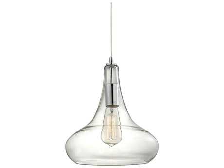 Elk Home Orbital 1-Light Polished Chrome Glass Mini Pendant