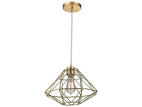 Elk Home 1-Light Gold Geometric Pendant