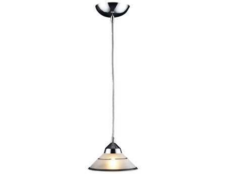 Elk Home Refraction 1-Light Polished Chrome Glass Bowl Pendant