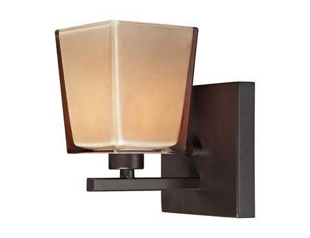 Elk Home Serenity 1-Light Oiled Bronze Glass Wall Sconce