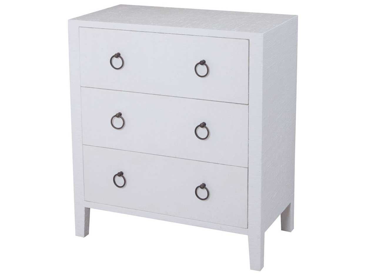Elk Home Natural Raffia / White Three-Drawer Single Dresser | EK7011965