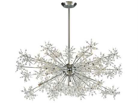 Elk Home Snowburst 20-Light Polished Chrome Crystal Chandelier