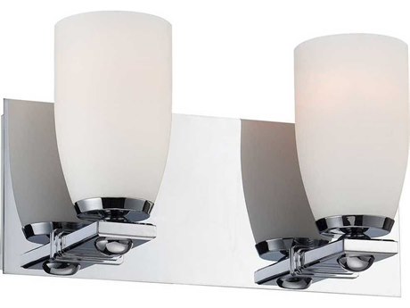Elk Home Sphere 2-Light Chrome Glass Vanity Light
