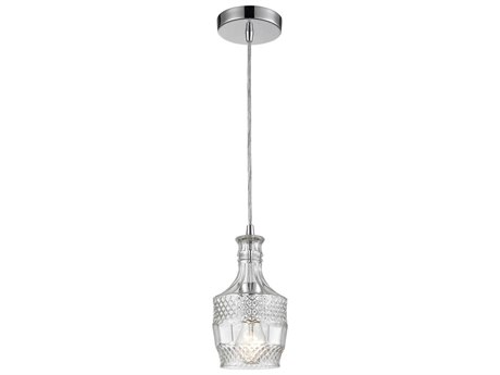 Elk Home Twickenham 1-Light Clear Chrome Glass Mini Pendant
