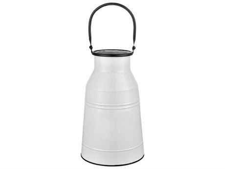 Elk Home White / Black Vase